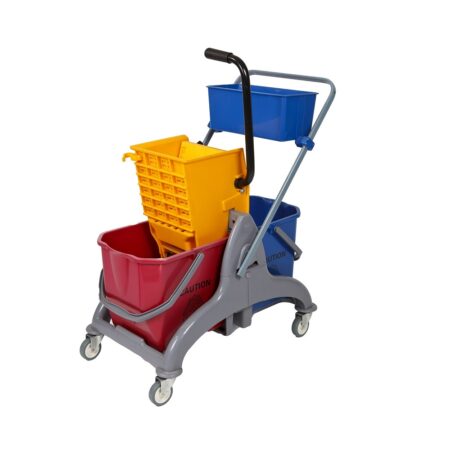 50 Lt Double Saul Bucket (With Wringer And Caddy)