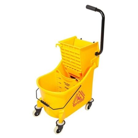 33 Lt Maxi Single Bucket With Divider + Wringer - Yellow
