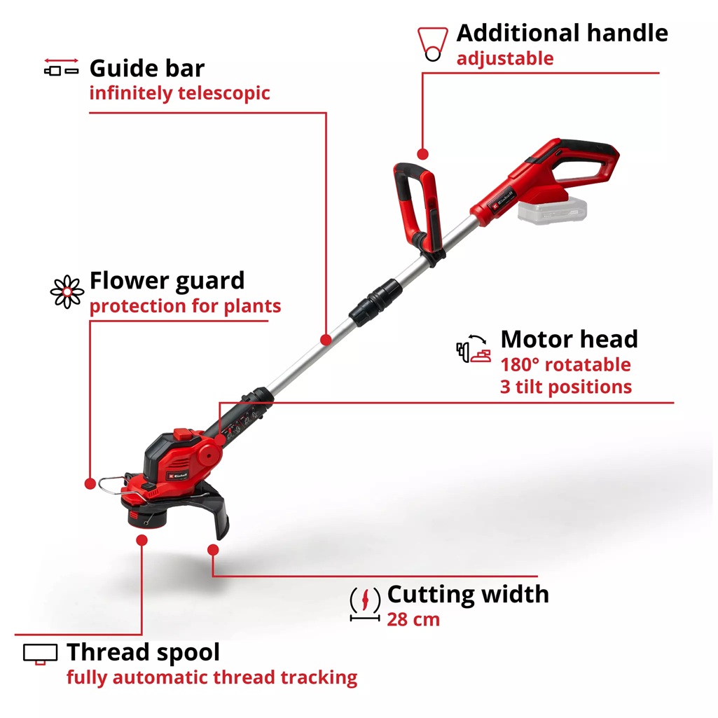 Einhell GE-CT 1828 Li-Solo Lawn Trimmer detail 3 Einhell GE-CT 1828 Li-Solo Lawn Trimmer detail 3