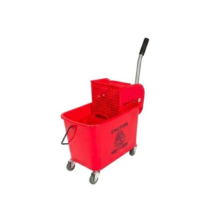 20 Lt Single Bucket With Wringer - Red