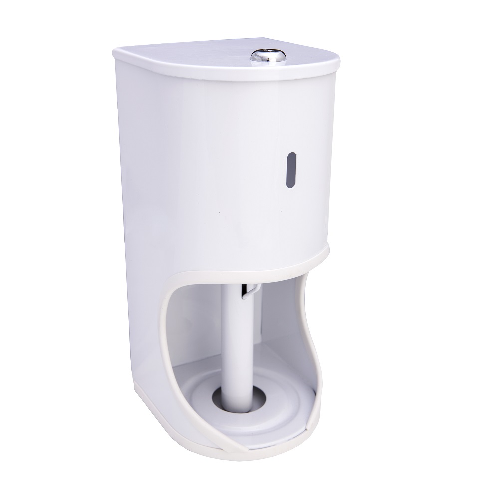 Toiler Roll Holder (2 Rolls) - White Powder Coated Toiler Roll Holder (2 Rolls) - White Powder Coated